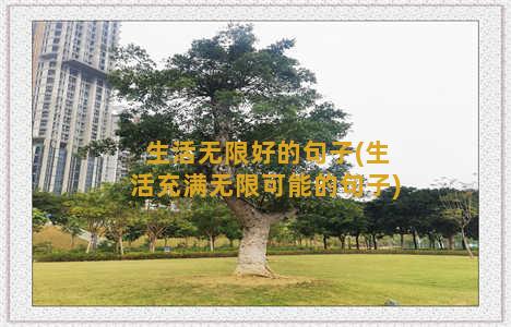 生活无限好的句子(生活充满无限可能的句子)